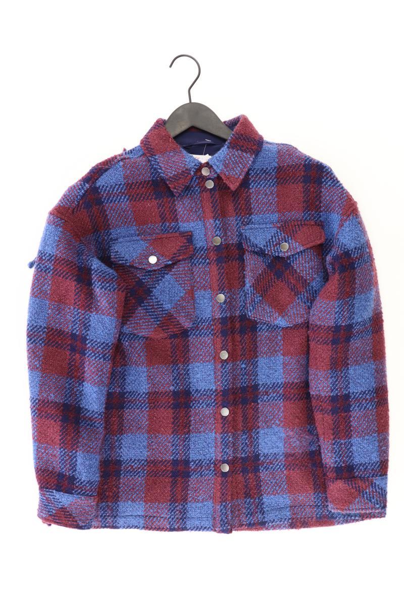 s.Oliver Bouclé Jacke Gr. S kariert blau aus Polyacryl