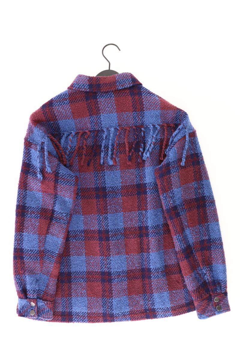 s.Oliver Bouclé Jacke Gr. S kariert blau aus Polyacryl