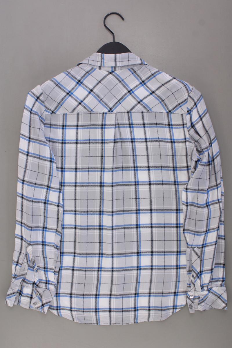 s.Oliver Karobluse Gr. 36 kariert Langarm mit Glitzer grau aus Modal