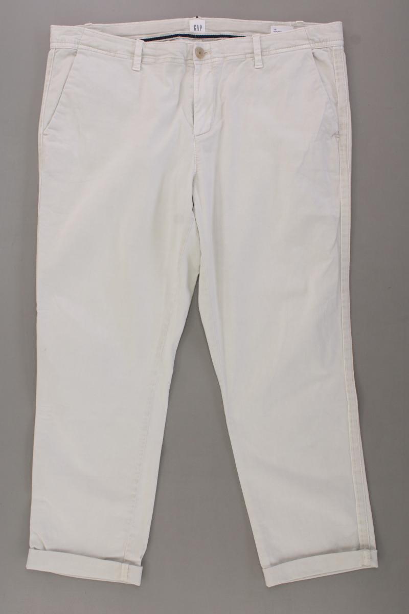 GAP Chinohose Gr. UK 14 (L) creme aus Baumwolle