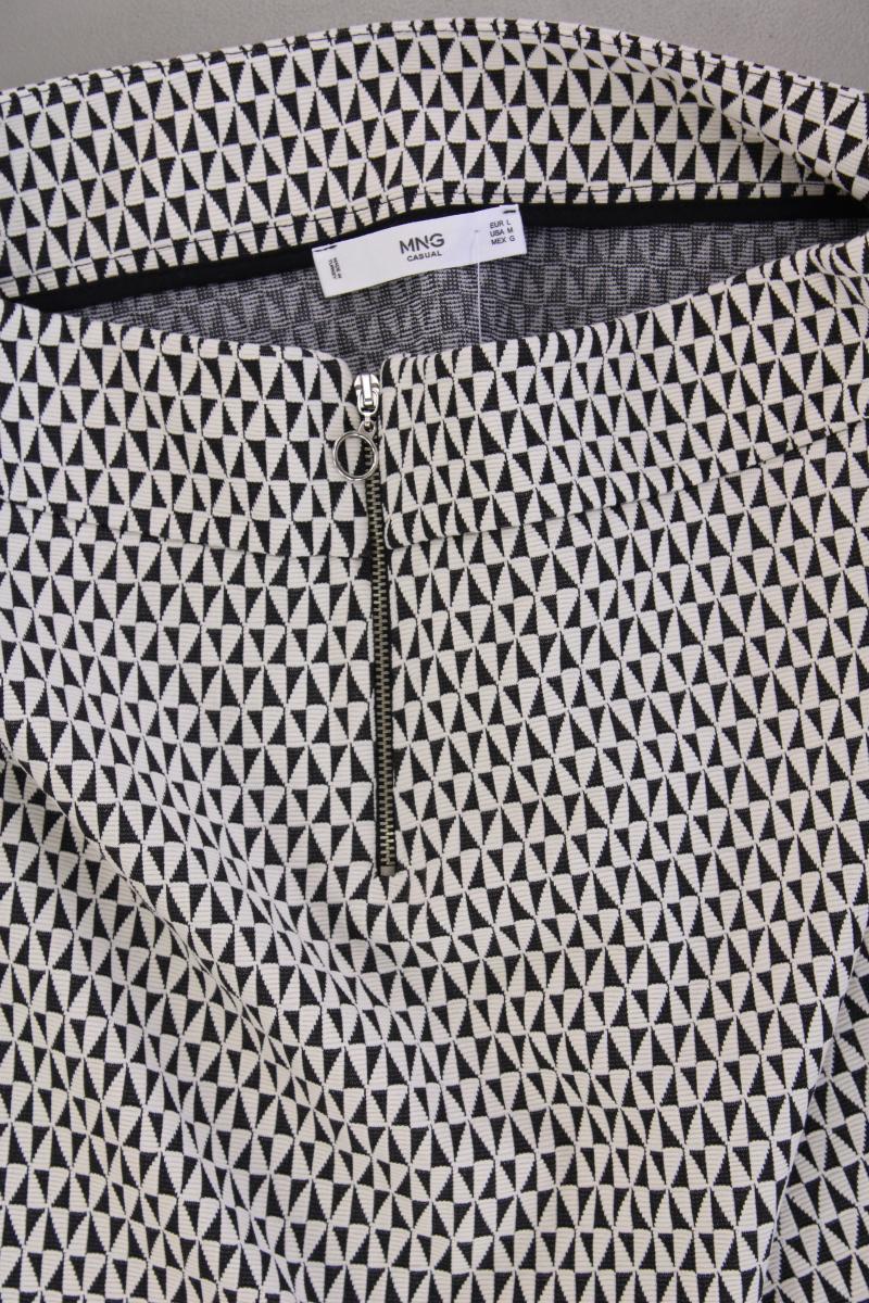 Mango Rock Gr. L geometrisches Muster neuwertig grau