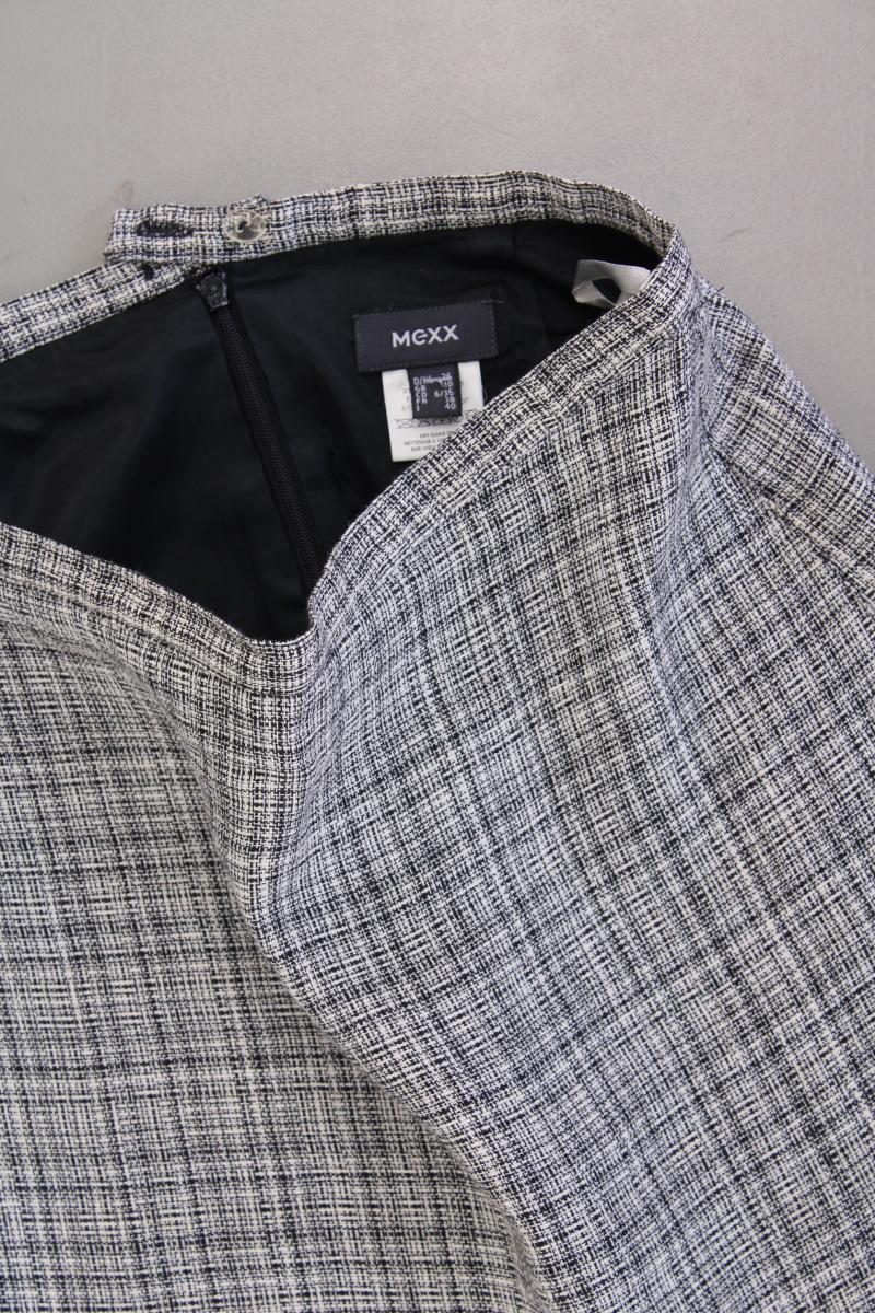 Mexx Leinenrock Gr. 36 kariert grau