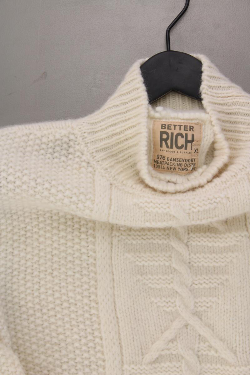BETTER RICH Grobstrickpullover für Herren Gr. XL neuwertig creme aus ALPACA