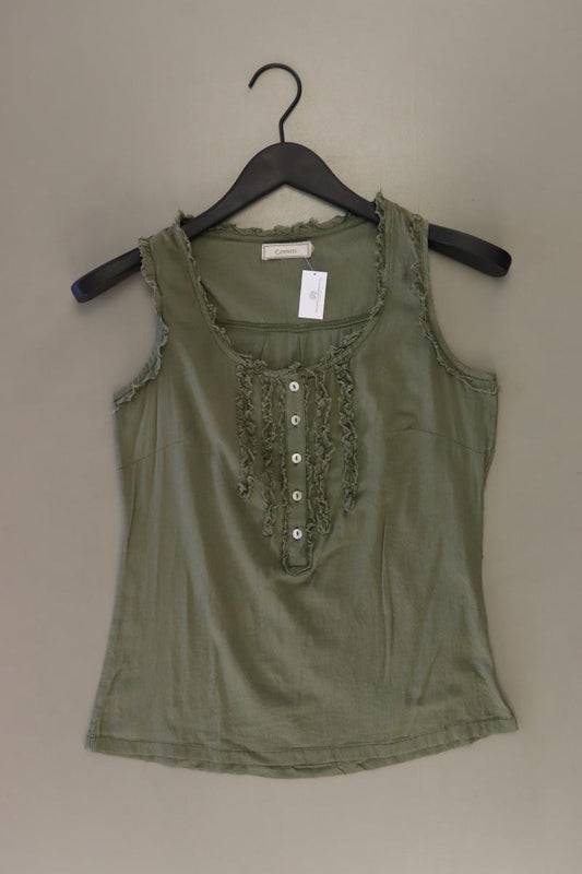 Cream Rüschentop Gr. 34 olivgrün