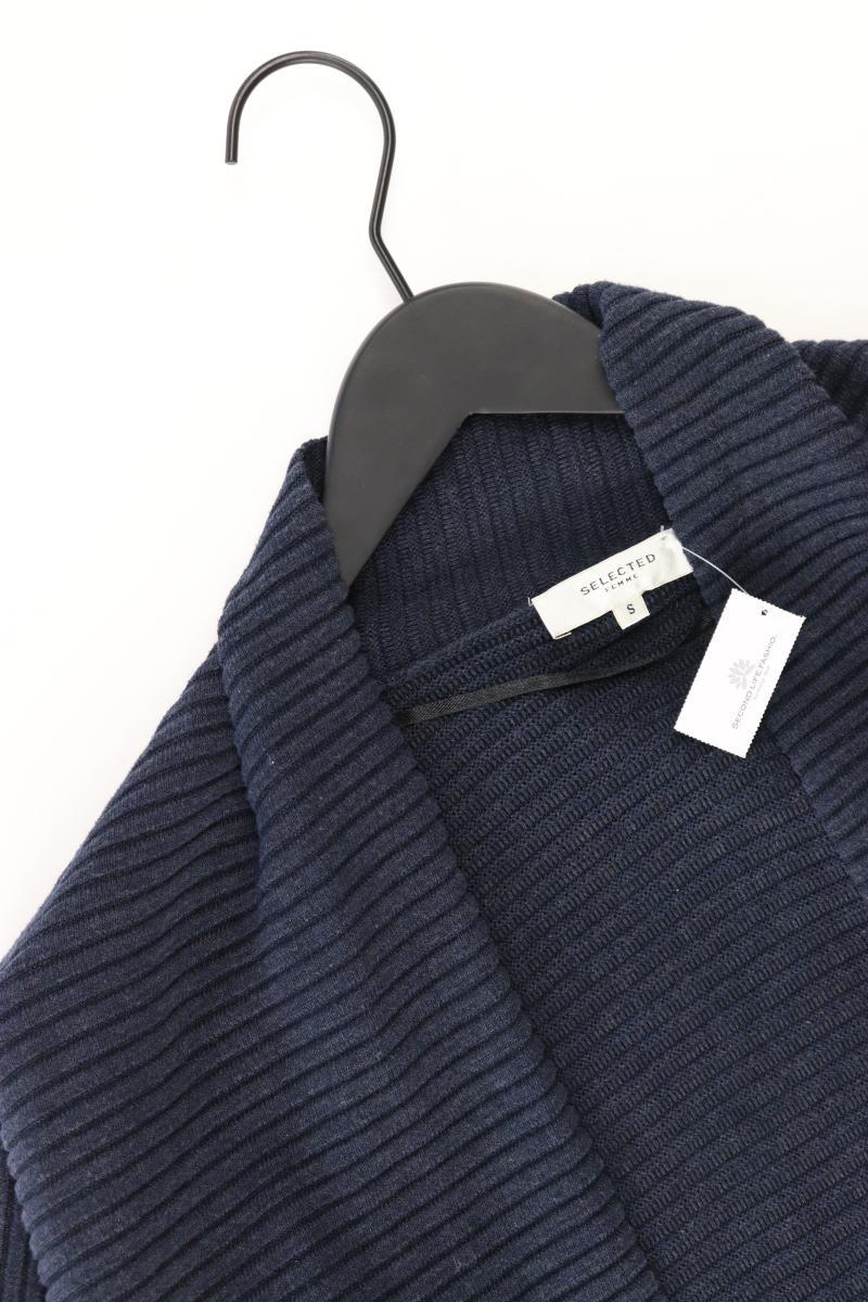 Selected Femme Strickjacke Gr. S Langarm blau aus Baumwolle