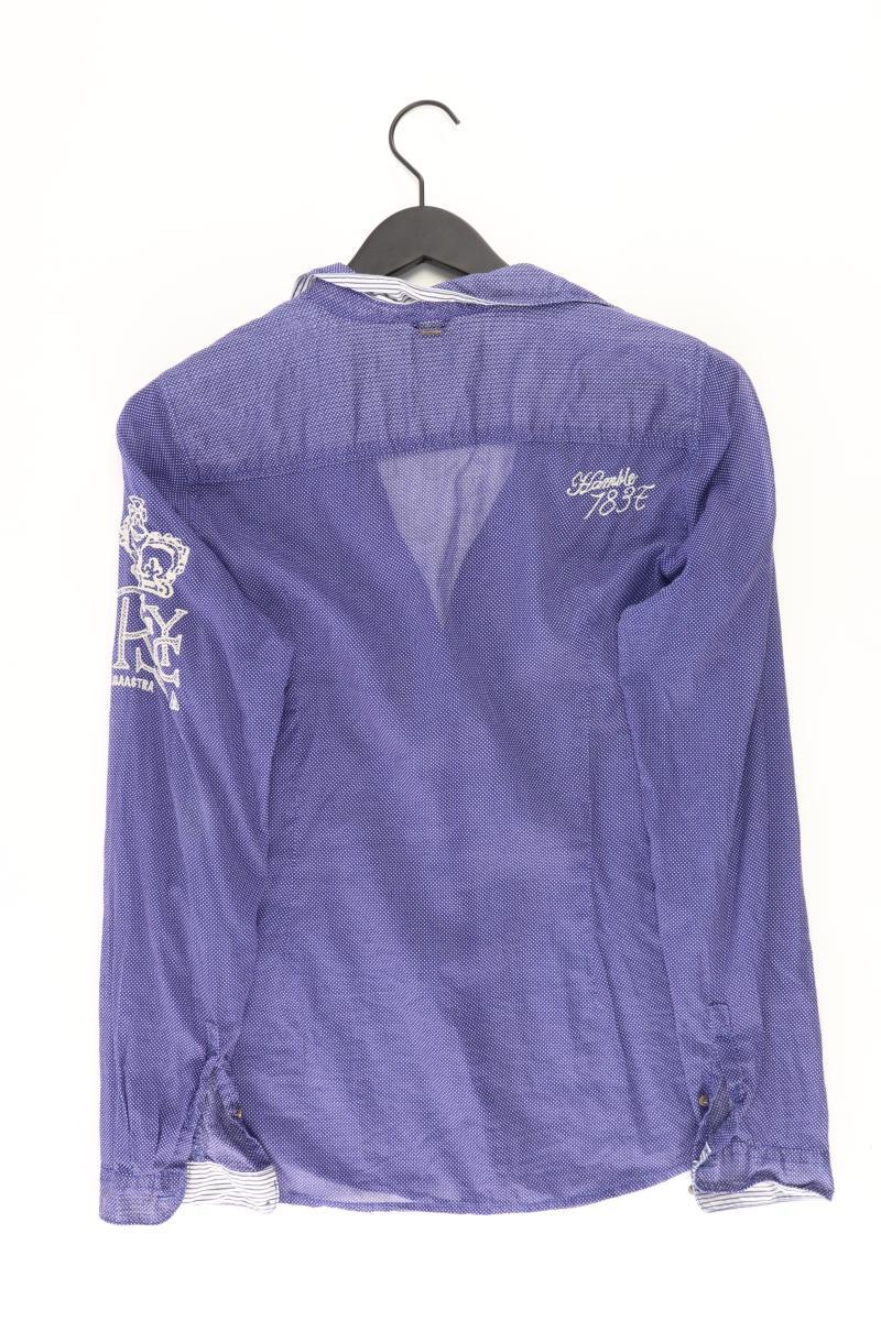 Gaastra Langarmbluse Gr. XL gepunktet blau