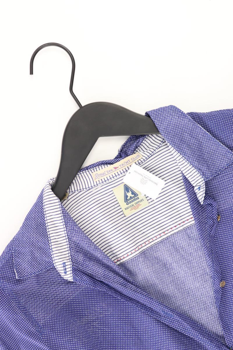 Gaastra Langarmbluse Gr. XL gepunktet blau