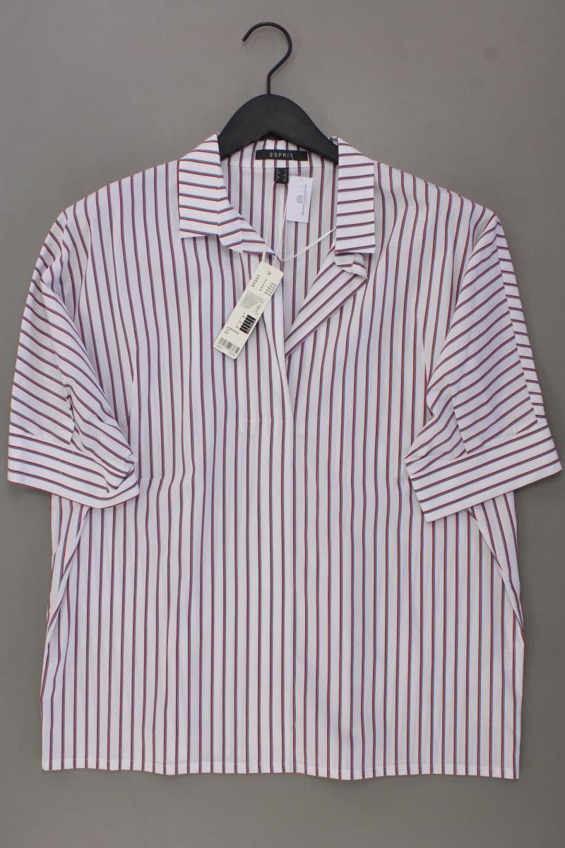 Esprit Kurzarmbluse Gr. L gestreift neu mit Etikett Neupreis: 49,99€! weiß