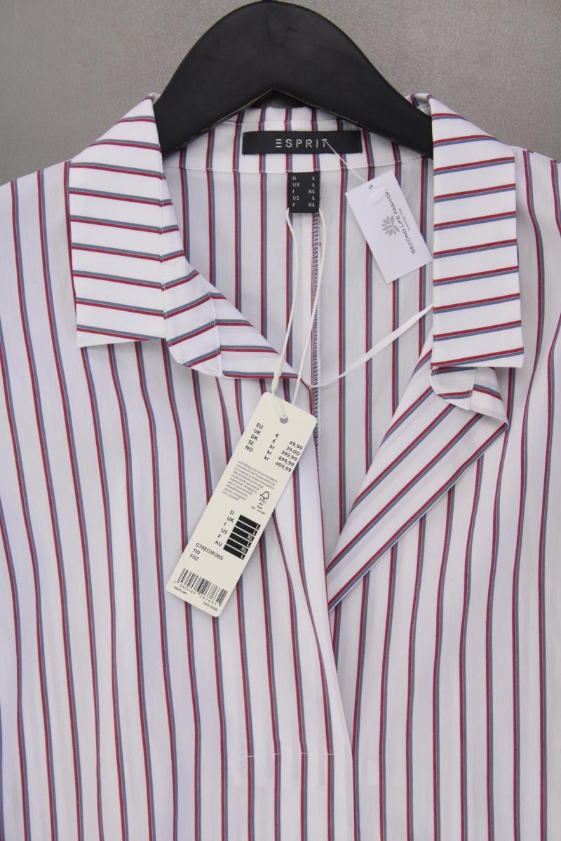 Esprit Kurzarmbluse Gr. L gestreift neu mit Etikett Neupreis: 49,99€! weiß