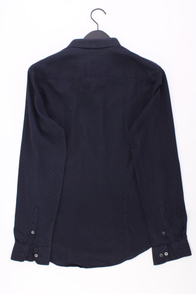 Emporio Armani Langarmhemd für Herren Gr. L blau aus Baumwolle