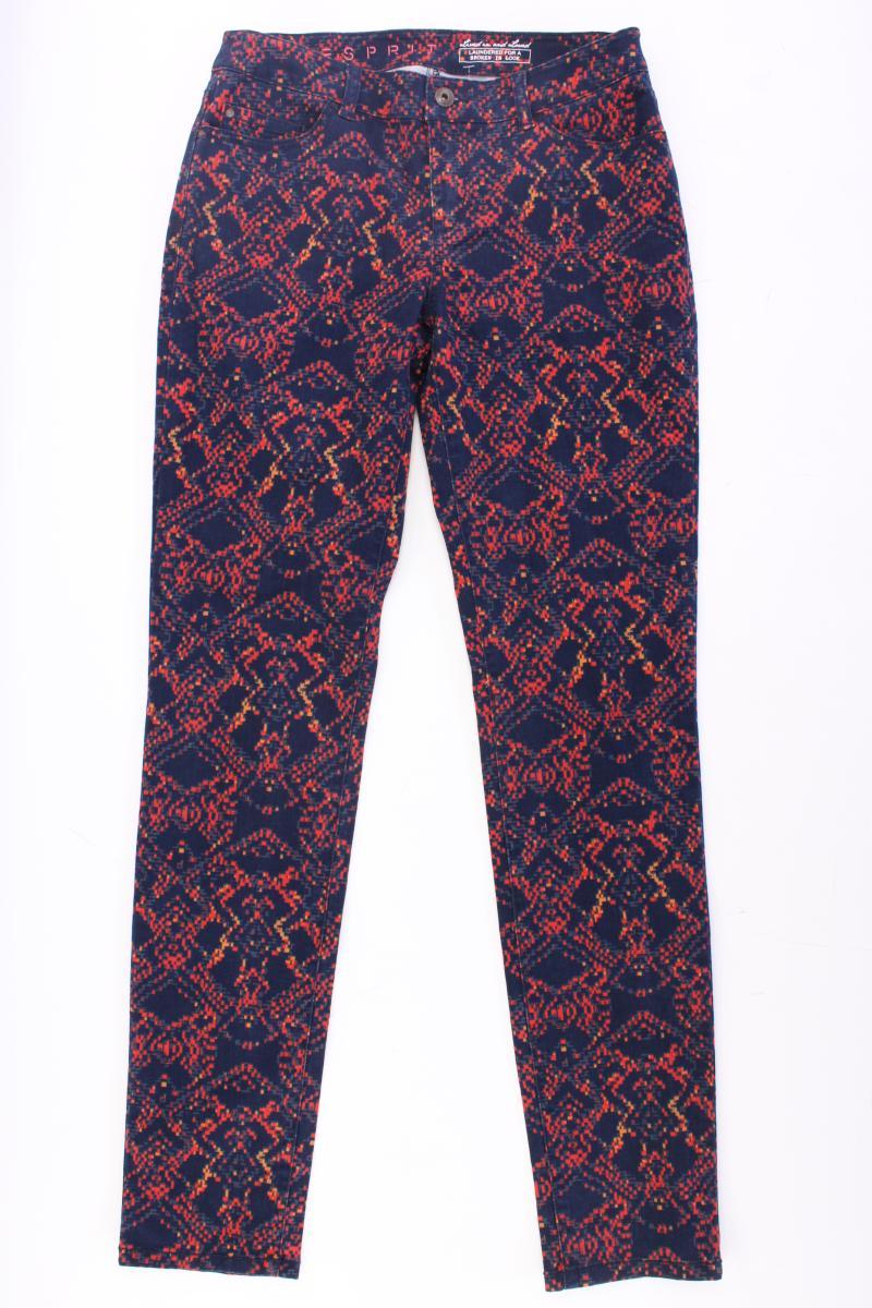 Esprit Five-Pocket-Hose Gr. 36/L30 geometrisches Muster mehrfarbig aus Baumwolle