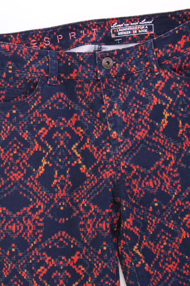 Esprit Five-Pocket-Hose Gr. 36/L30 geometrisches Muster mehrfarbig aus Baumwolle