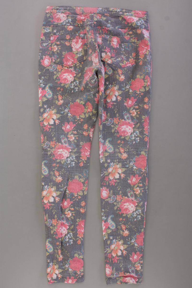 Only Five-Pocket-Hose Gr. M mit Blumenmuster mehrfarbig aus Baumwolle