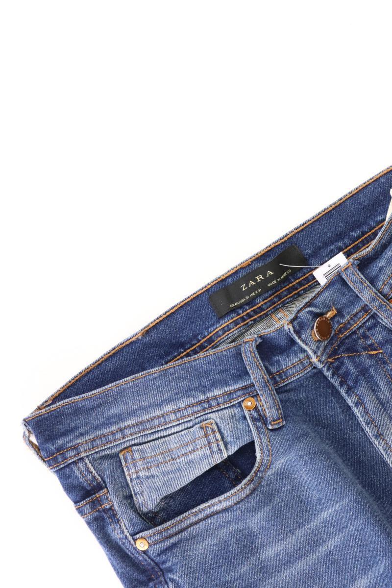 Zara Slim Jeans für Herren Gr. 40 blau aus Baumwolle