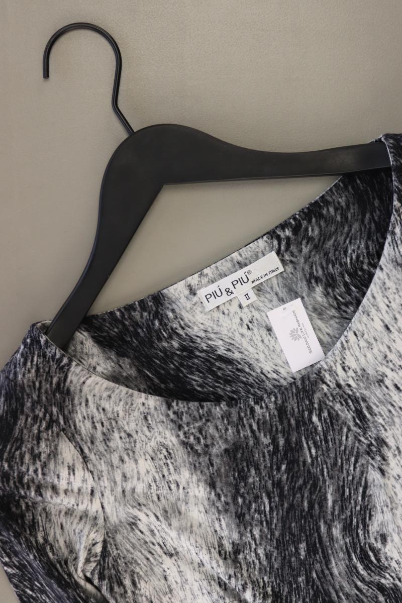 PiuPiu Stretchkleid Gr. 36 Langarm grau aus Viskose