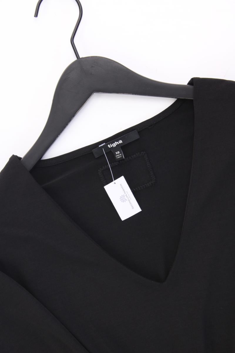 Tigha Kurzarmkleid Gr. XS neuwertig schwarz aus Polyester