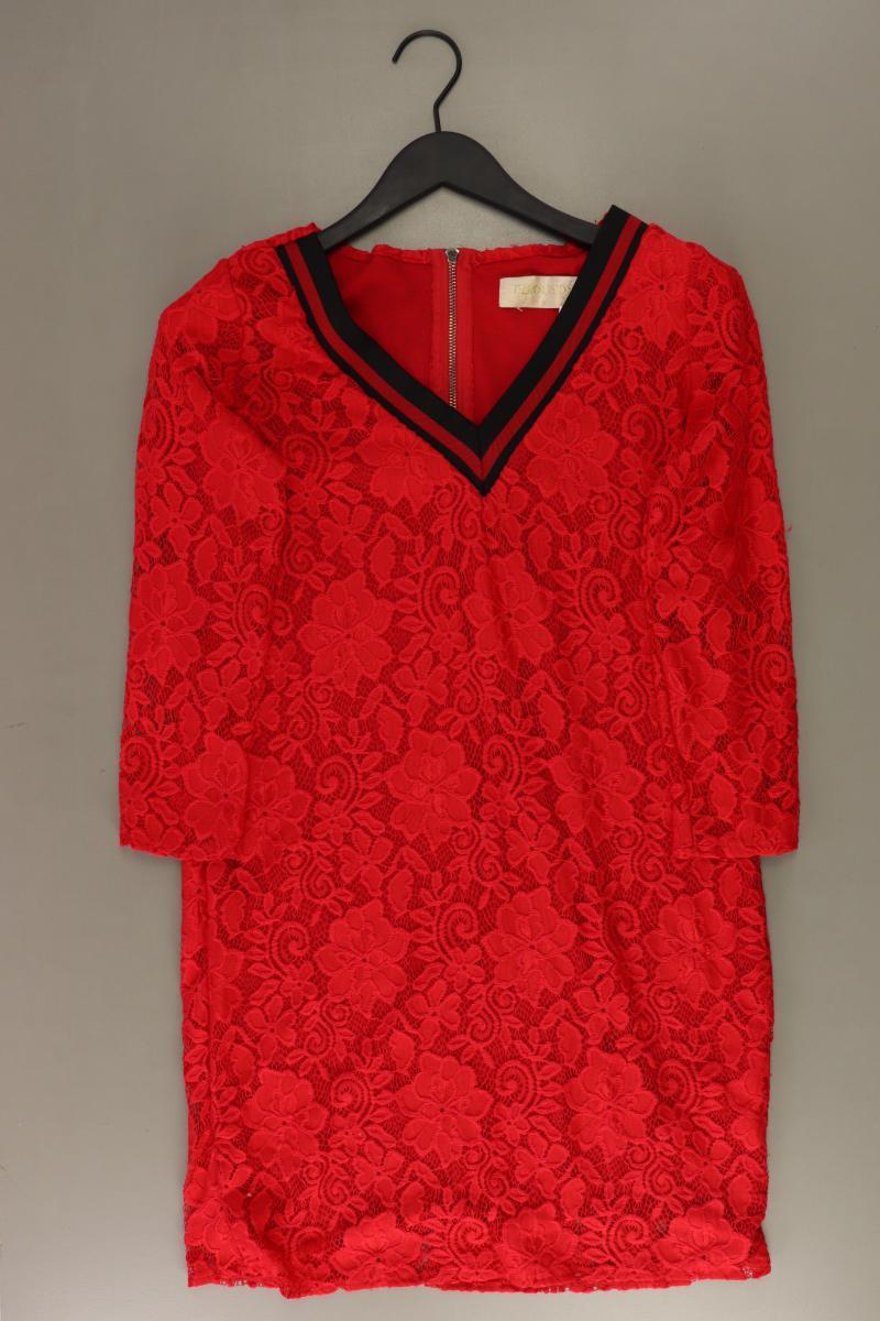 Spitzenkleid Gr. S 3/4 Ärmel rot aus Polyester