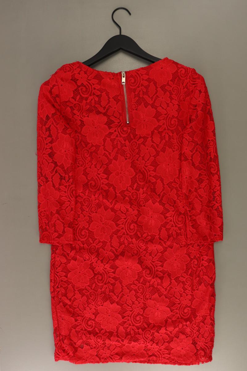 Spitzenkleid Gr. S 3/4 Ärmel rot aus Polyester