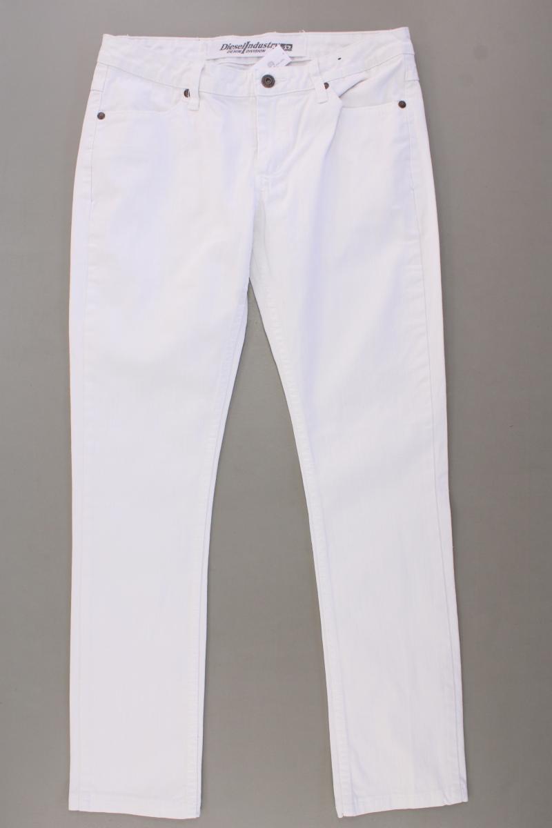 Diesel Straight Jeans Gr. W30 weiß aus Baumwolle