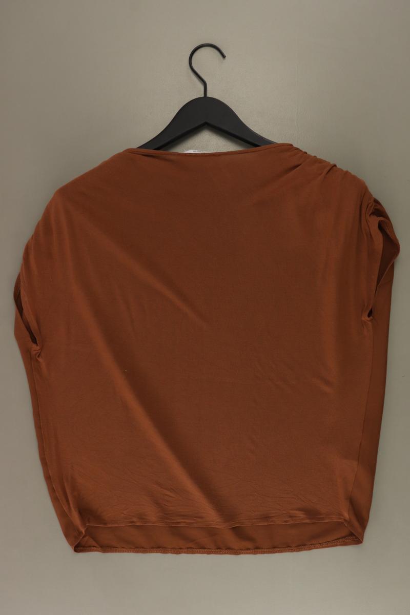 Mango Kurzarmbluse Gr. S braun aus Polyester