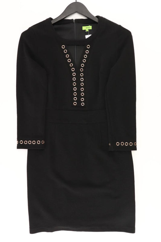 K Design Etuikleid Gr. S 3/4 Ärmel mit Nieten schwarz aus Polyester