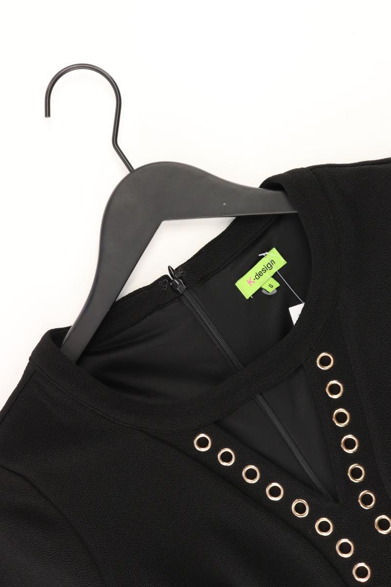 K Design Etuikleid Gr. S 3/4 Ärmel mit Nieten schwarz aus Polyester