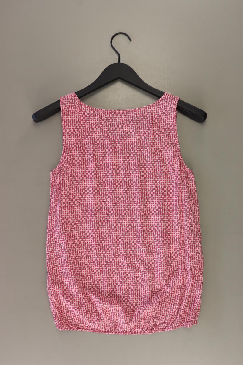 Tom Tailor Ärmellose Bluse Gr. 38 geometrisches Muster rot aus Viskose
