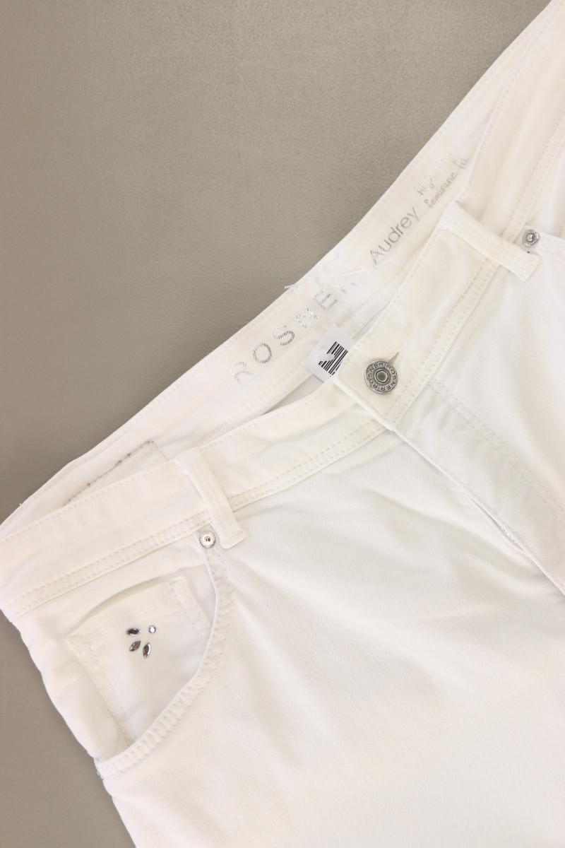 Rosner Straight Jeans Gr. 42 weiß aus Baumwolle