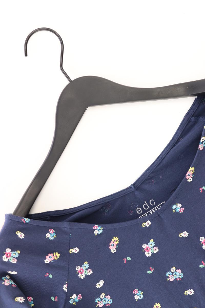 edc by Esprit Printshirt Gr. S mit Blumenmuster Langarm blau