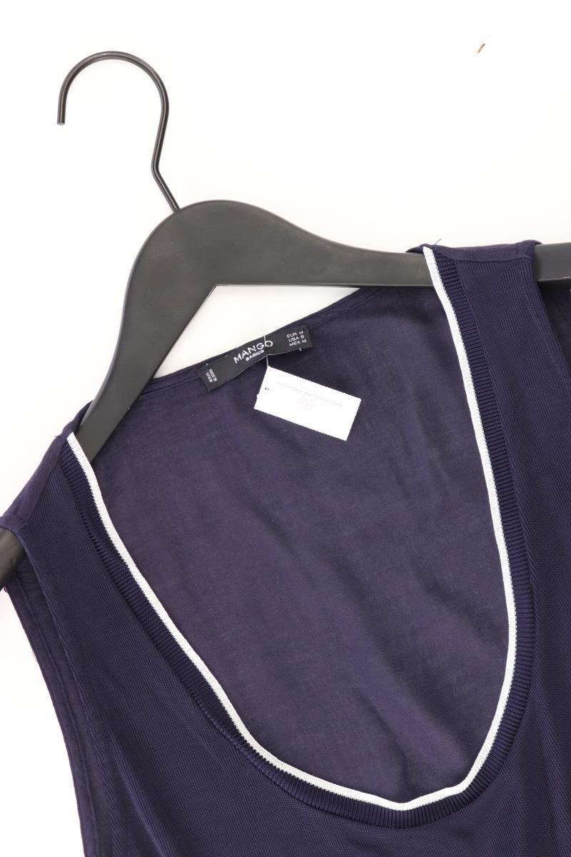 Mango Ärmellose Bluse Gr. M blau