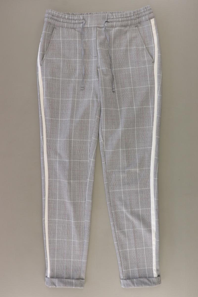 Cartoon Stoffhose Gr. 34 kariert grau aus Polyester
