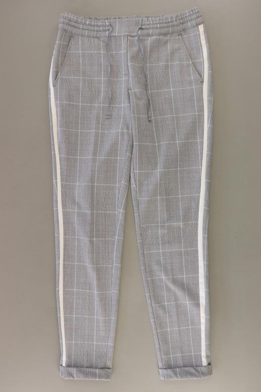 Cartoon Stoffhose Gr. 34 kariert grau aus Polyester