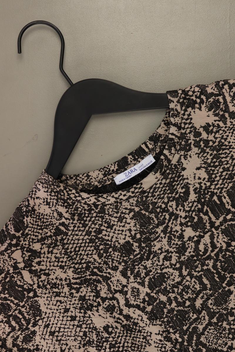 Zara Midikleid Gr. S 3/4 Ärmel braun aus Polyester