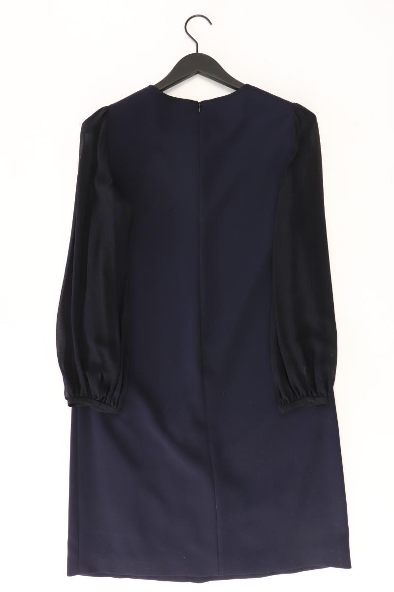 Max Mara Chiffonkleid Gr. M Langarm blau aus Polyester