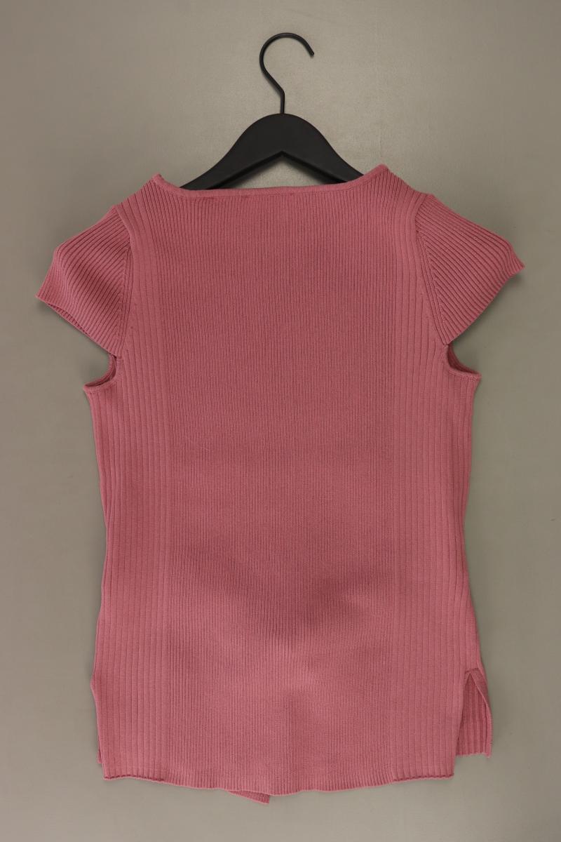 Esprit T-Shirt Gr. S mit Gürtel Kurzarm rosa aus Baumwolle