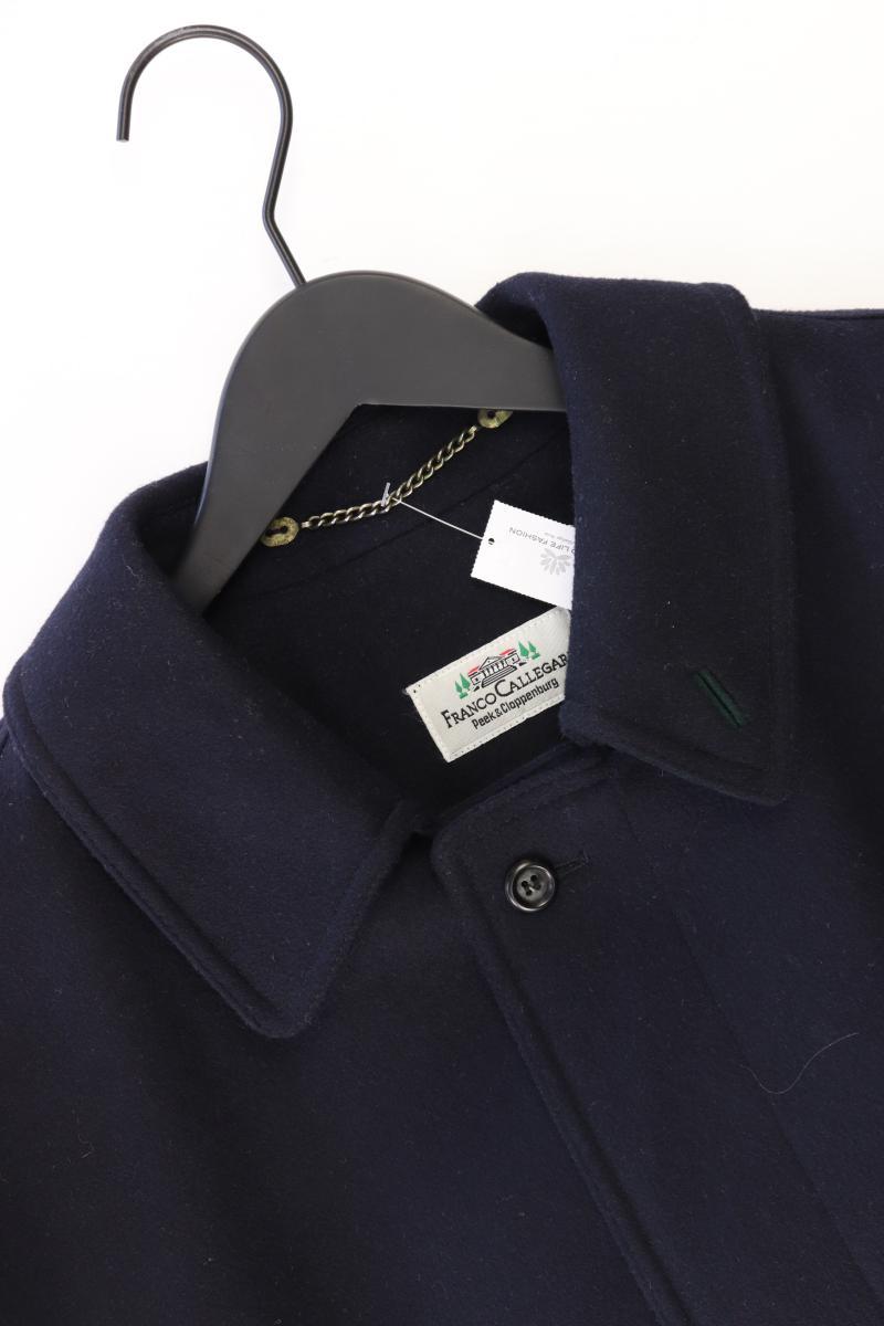 Franco Callegari Wollmantel für Herren Gr. Kurzgröße 24 Vintage blau