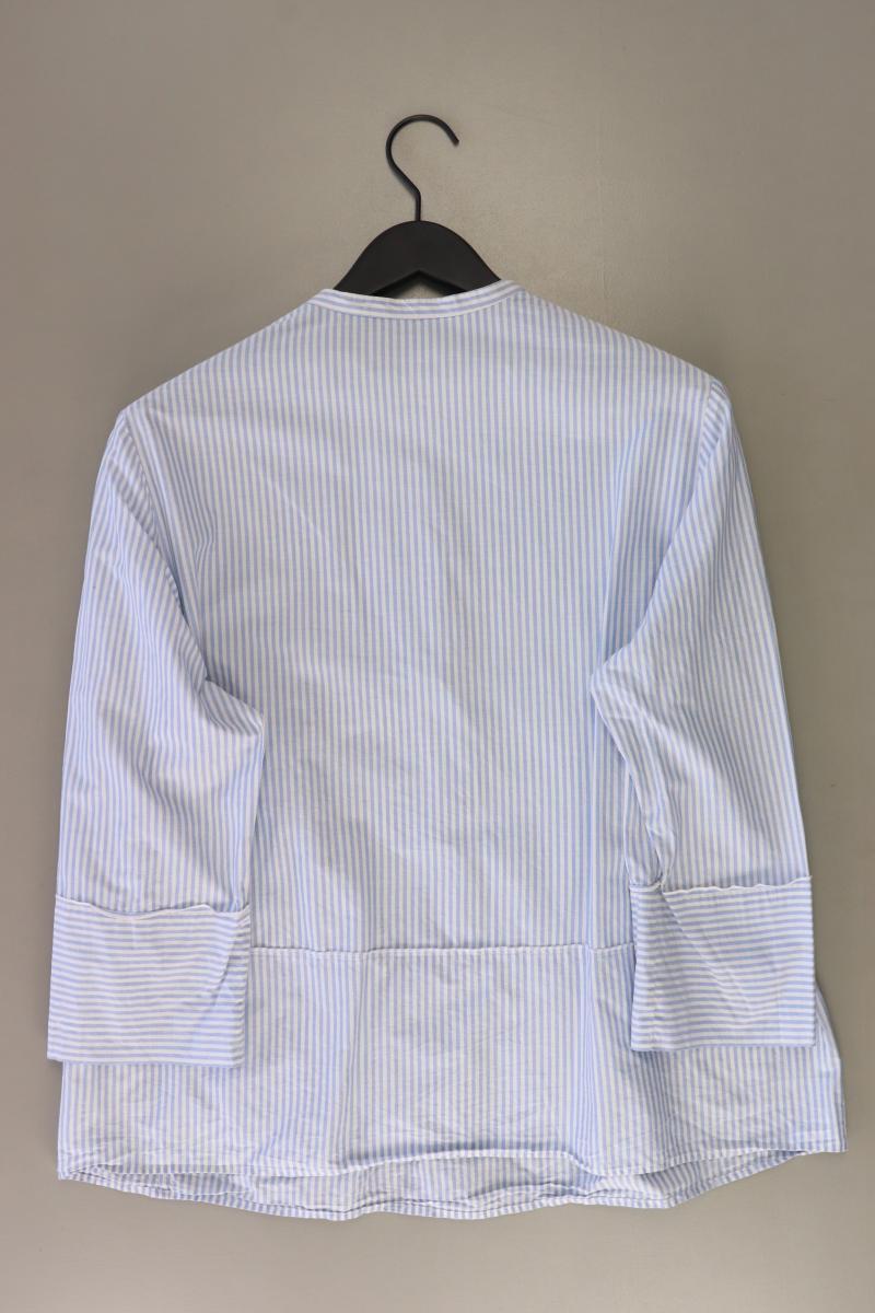 Luisa Cerano Langarmbluse Gr. 44 gestreift blau aus Baumwolle