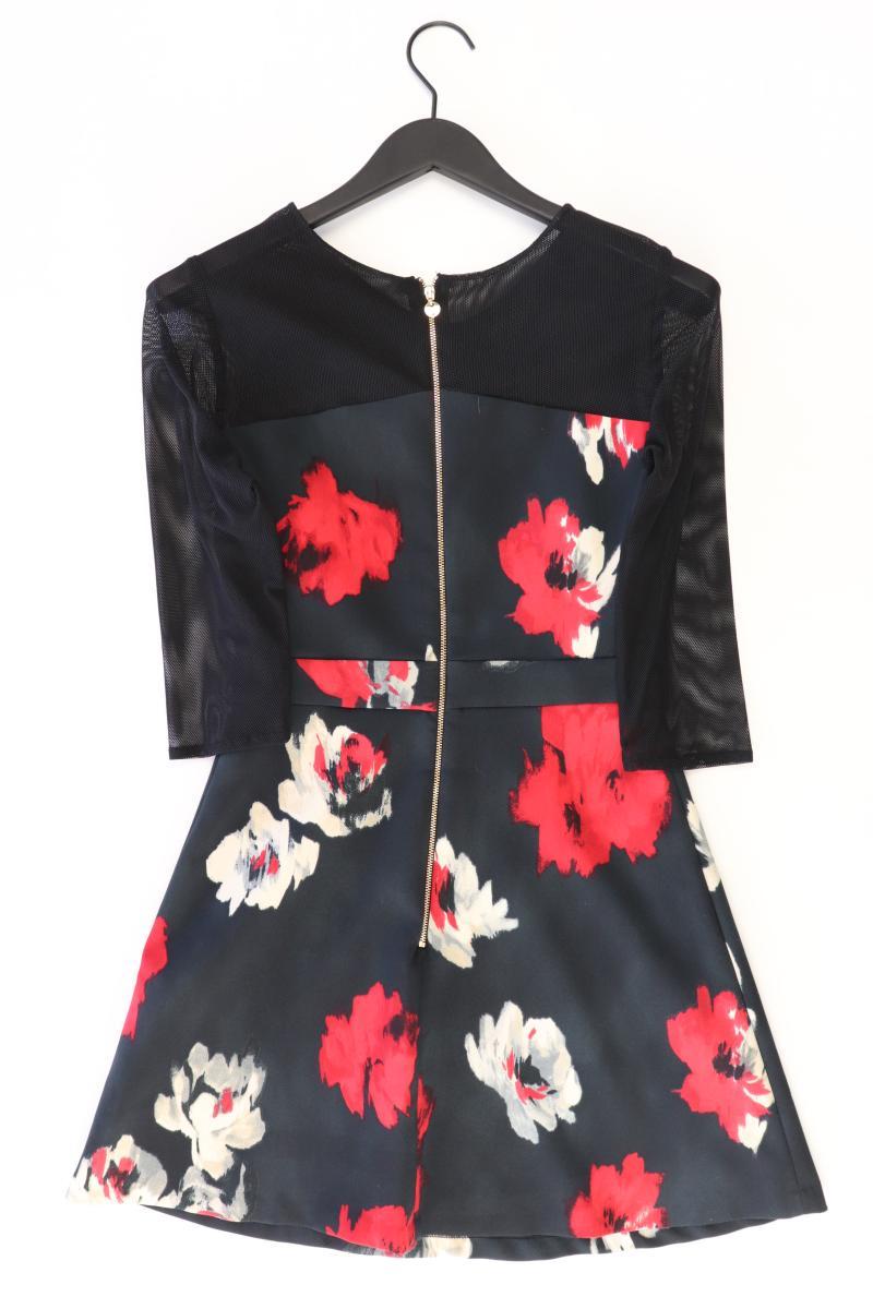 Liu Jo Abendkleid Gr. 36 mit Blumenmuster 3/4 Ärmel schwarz
