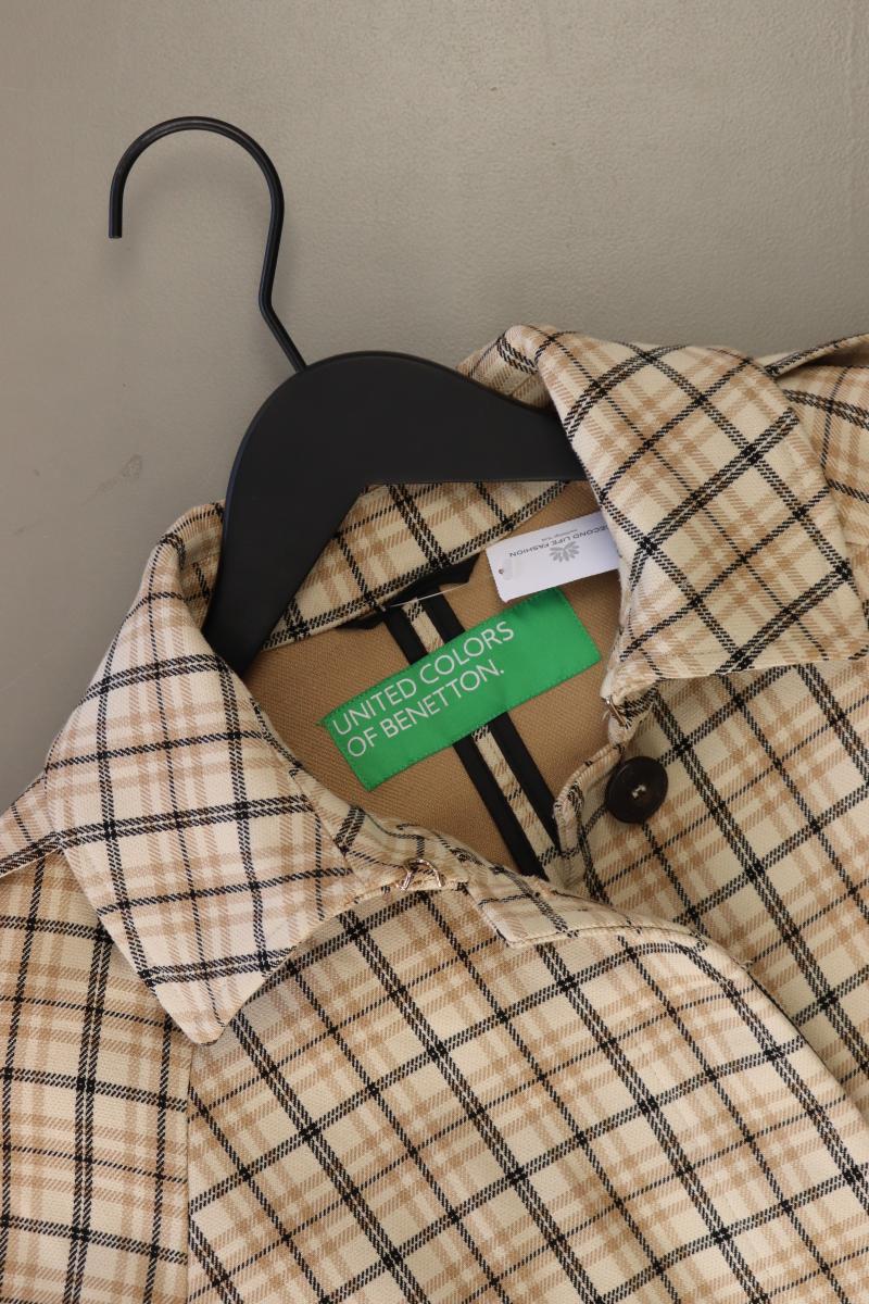 United Colors of Benetton Classic Mantel Gr. S gestreift creme aus Polyester