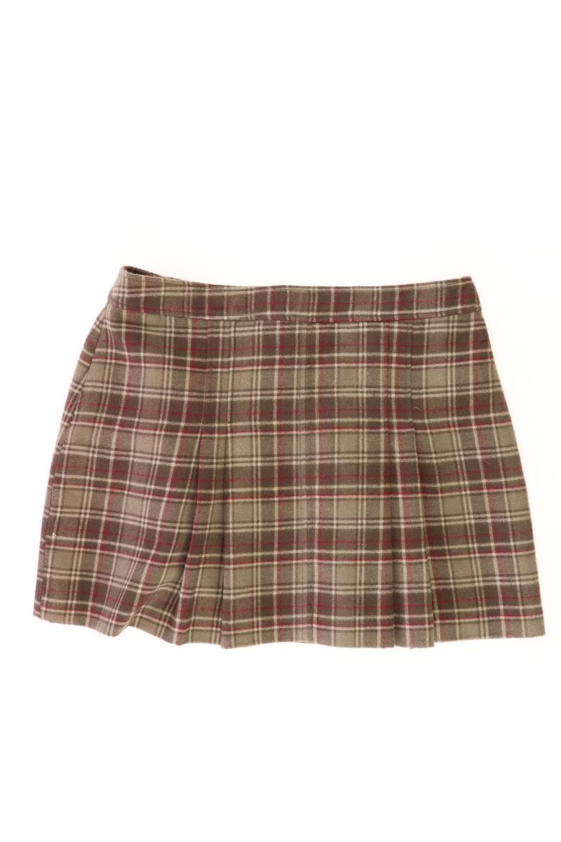 Manguun Faltenrock Gr. 44 kariert braun aus Polyester