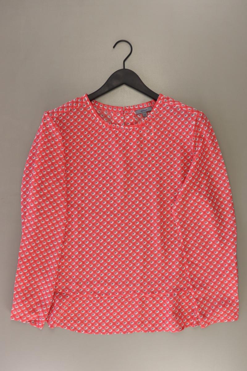 Montego Langarmbluse Gr. 46 geometrisches Muster rot aus Polyester