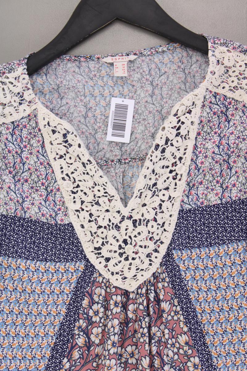 Esprit Langarmbluse Gr. 38 mit Blumenmuster mehrfarbig aus Viskose