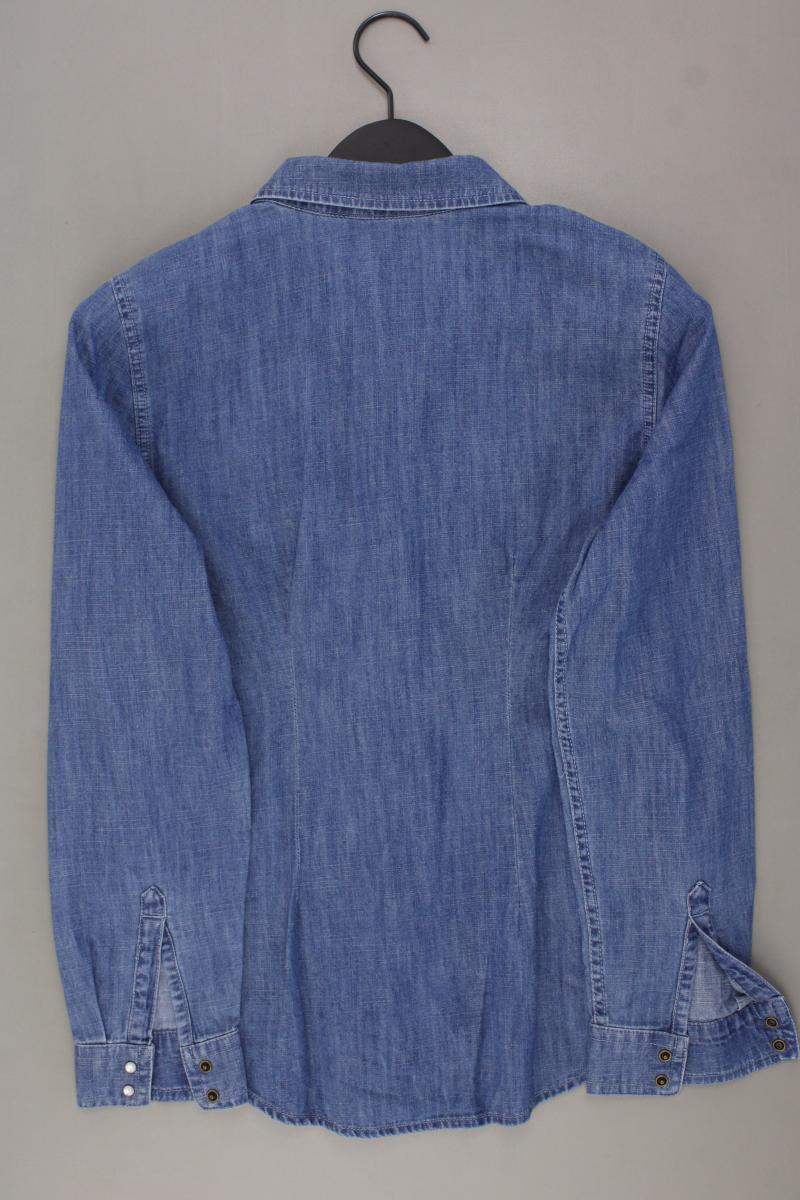 edc by Esprit Jeansbluse Gr. M Langarm blau aus Baumwolle