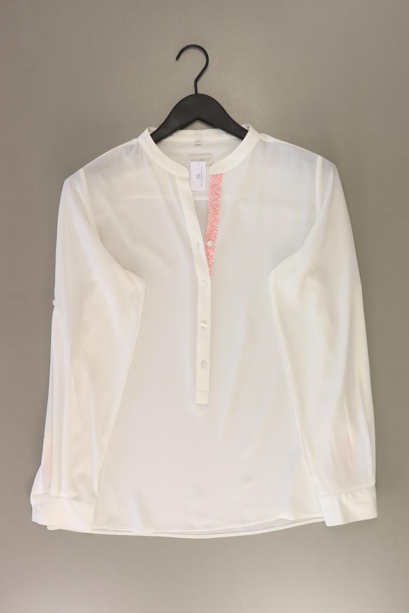 MILANO Langarmbluse Gr. 38 weiß aus Polyester
