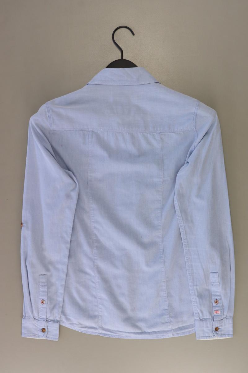 Pepe Jeans Langarmbluse Gr. M blau aus Baumwolle