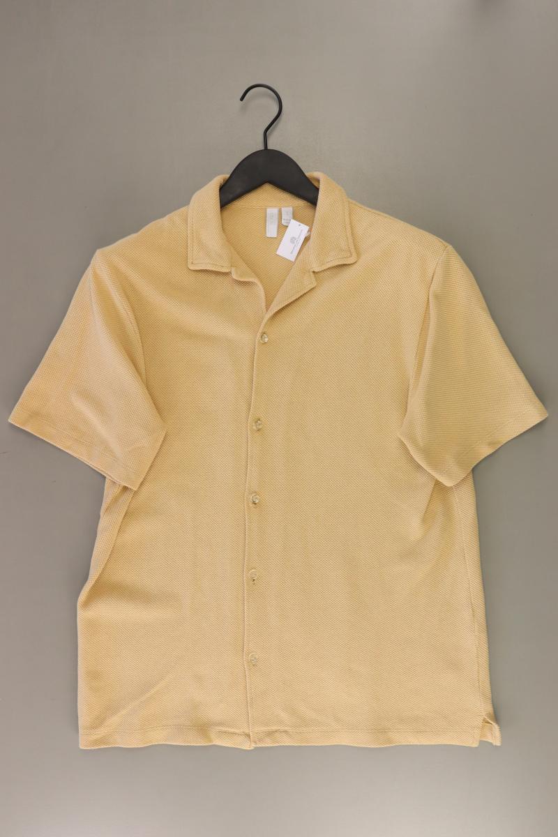 Asos Kurzarmhemd für Herren Gr. S creme aus Baumwolle