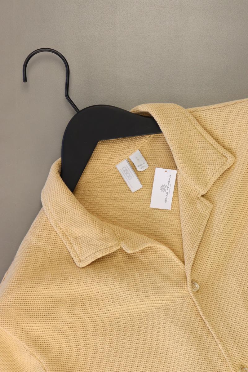 Asos Kurzarmhemd für Herren Gr. S creme aus Baumwolle