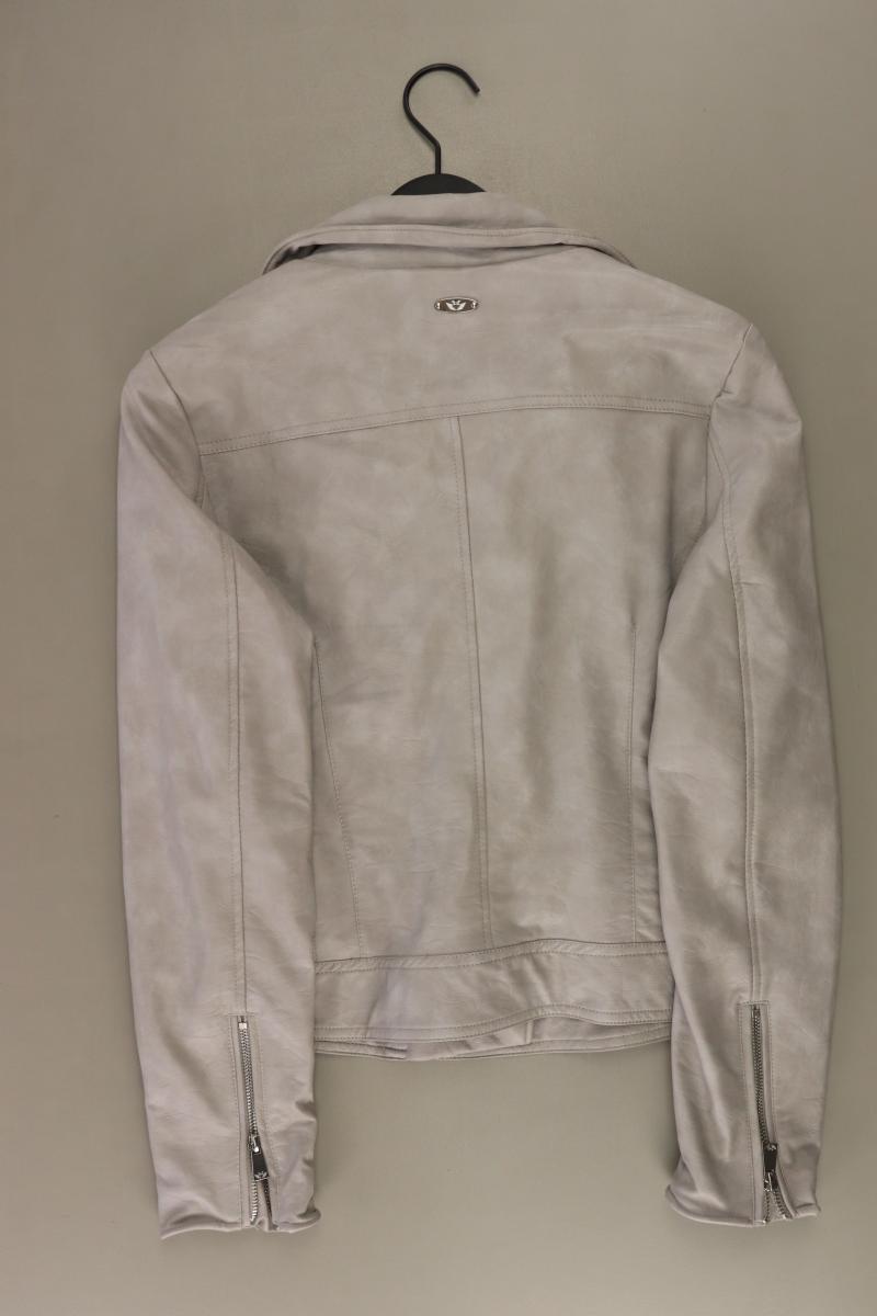 Fritzi aus Preußen Kunstlederjacke Gr. L neuwertig grau aus Polyurethan
