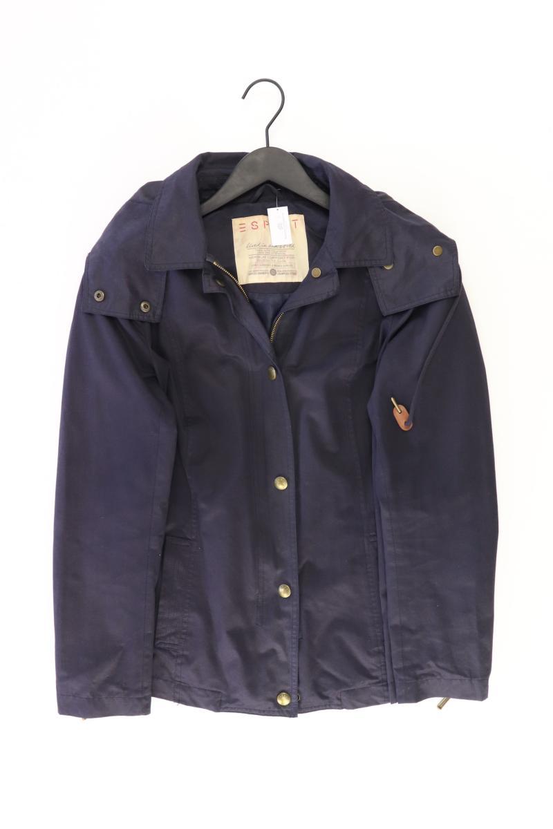 Esprit Übergangsjacke Gr. 38 blau aus Baumwolle