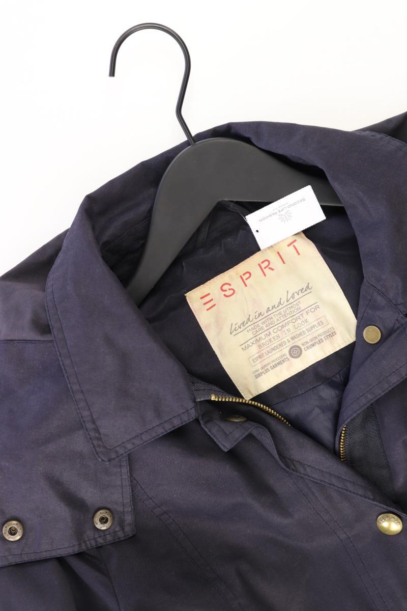 Esprit Übergangsjacke Gr. 38 blau aus Baumwolle